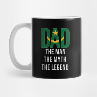 Mauritanian Dad The Man The Myth The Legend - Gift for Mauritanian Dad With Roots From Mauritanian Mug